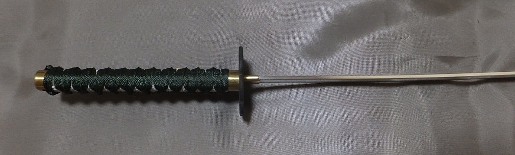 首の武器屋　　1/3　日本刀　（梅鍔）　物干し竿