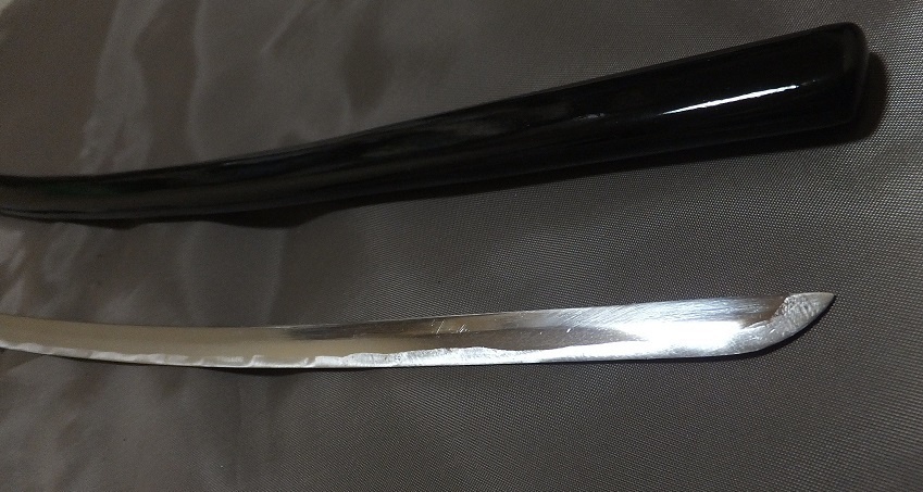 首の武器屋　　1/3　日本刀　（梅鍔）　物干し竿