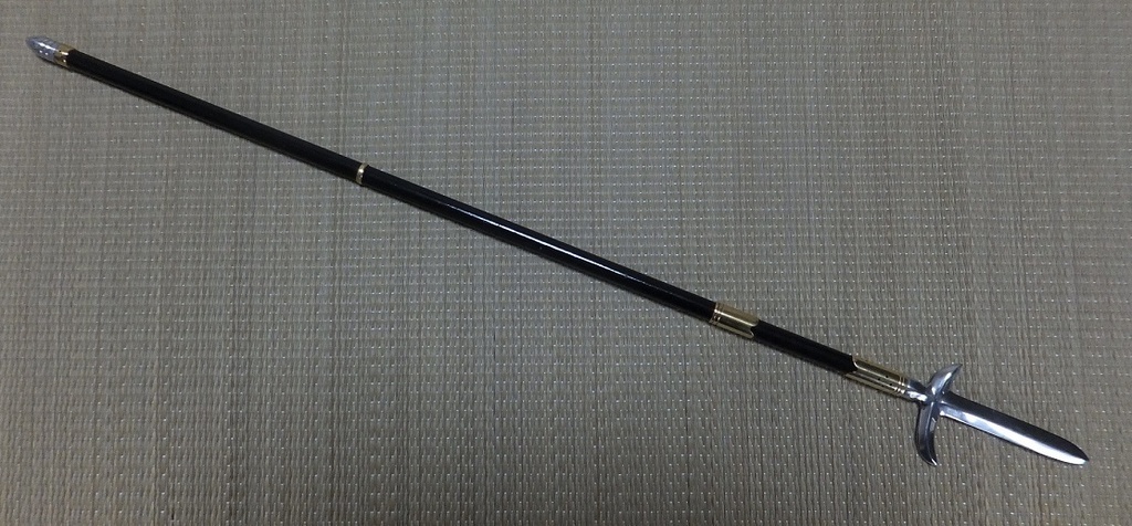 首の武器屋　1/3サイズ　片鎌十紋字槍　フルスクラッチ