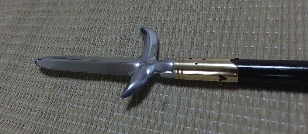 首の武器屋　1/3サイズ　片鎌十紋字槍　フルスクラッチ