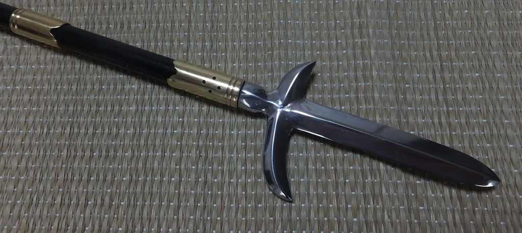 首の武器屋　1/3サイズ　片鎌十紋字槍　フルスクラッチ