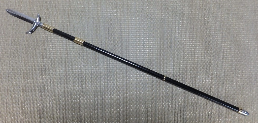 首の武器屋　1/3サイズ　片鎌十紋字槍　フルスクラッチ