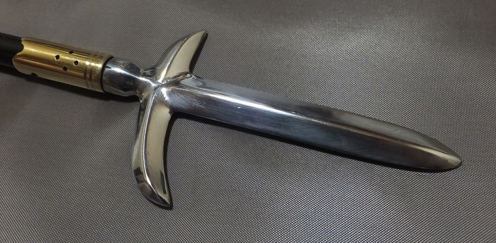 首の武器屋　1/3サイズ　片鎌十紋字槍　フルスクラッチ