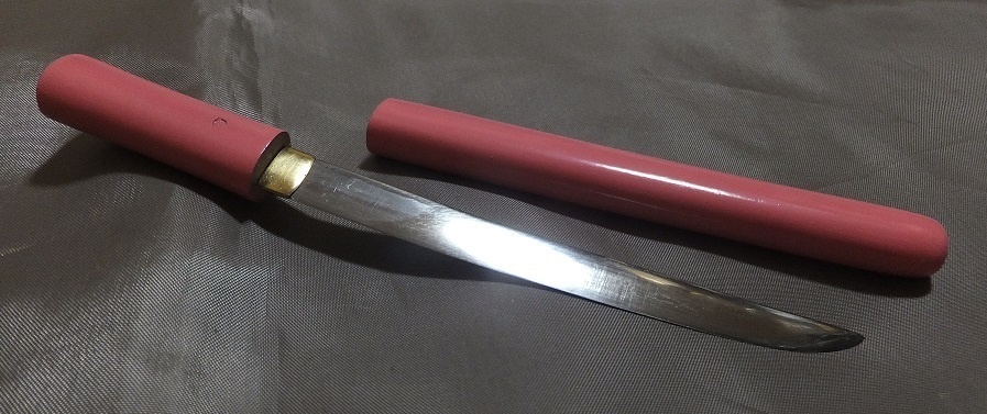 首の武器屋　1/3サイズ　短刀（鋼）桜色