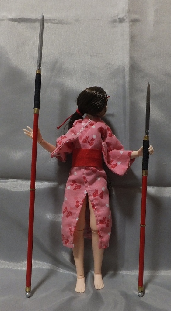 首の武器屋　1/6サイズ　　和槍　長短　２本ｓｅｔ