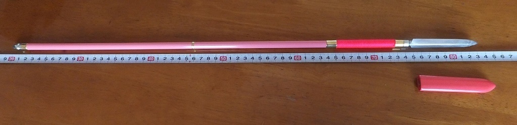 首の武器屋　1/3サイズ　　春桜色　槍　（亜鉛）　ﾌﾙｽｸﾗｯﾁ