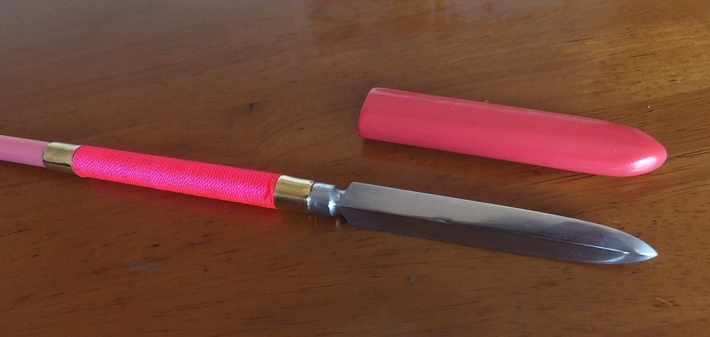 首の武器屋　1/3サイズ　　春桜色　槍　（亜鉛）　ﾌﾙｽｸﾗｯﾁ