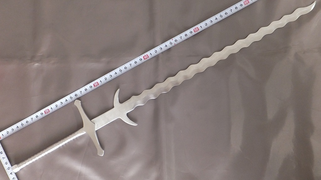 首の武器屋　1/3サイズ  フランベルジュ  フルスクラッチ