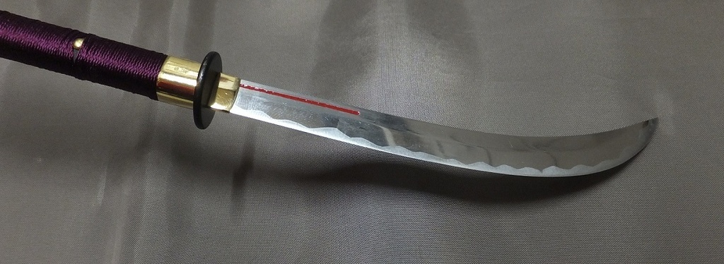 首の武器屋　1/3サイズ　　薙刀（静型）　えんじ