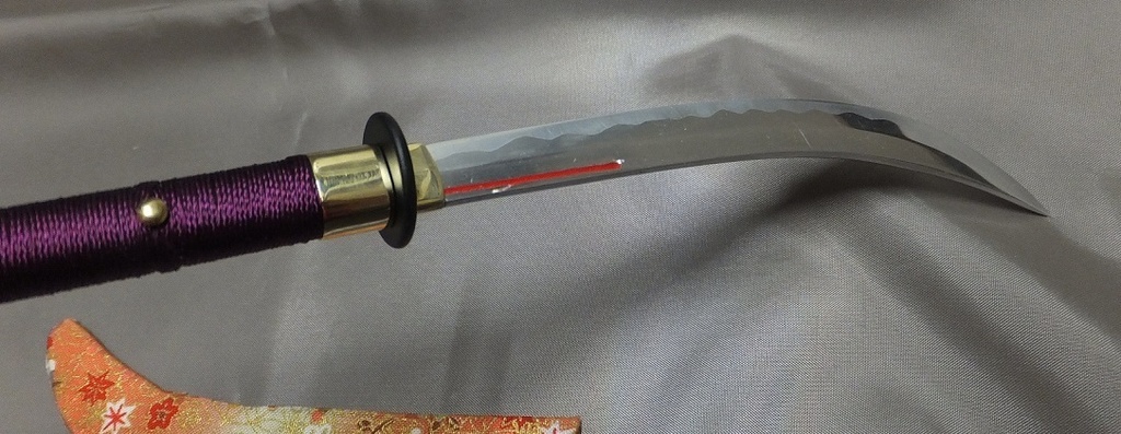 首の武器屋　1/3サイズ　　薙刀（静型）　えんじ