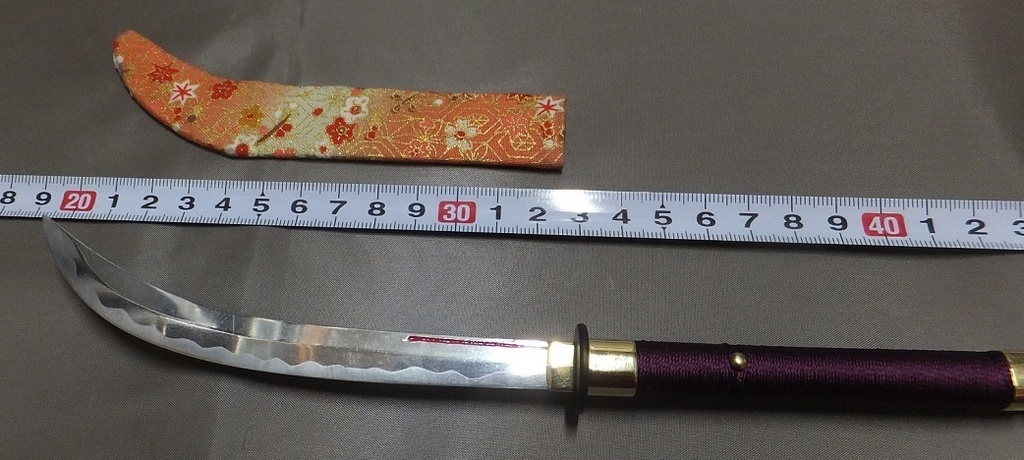 首の武器屋　1/3サイズ　　薙刀（静型）　えんじ