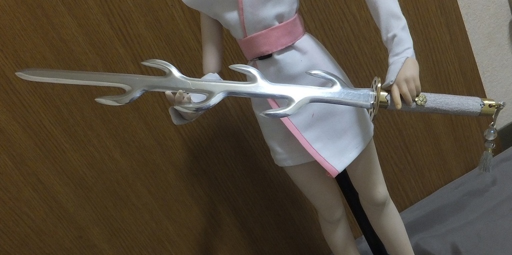 首の武器屋　1/3ｻｲｽﾞ　七支刀　　フルスクラッチ