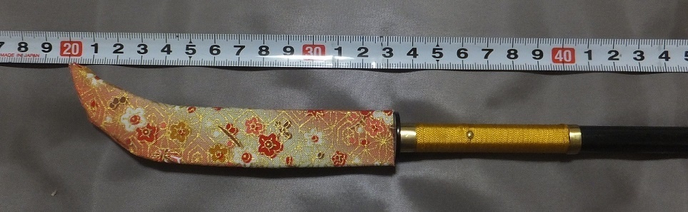 首の武器屋　1/3サイズ　薙刀　（黒）　　廉価版