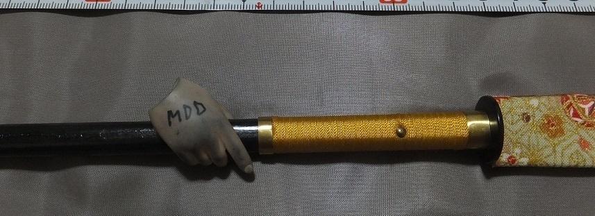 首の武器屋　1/3サイズ　薙刀　（黒）　　廉価版