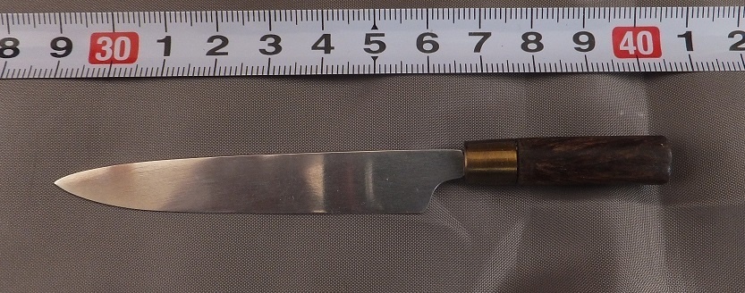 首の武器屋　1/3ｻｲｽﾞ　柳刃包丁（刺身包丁）　B