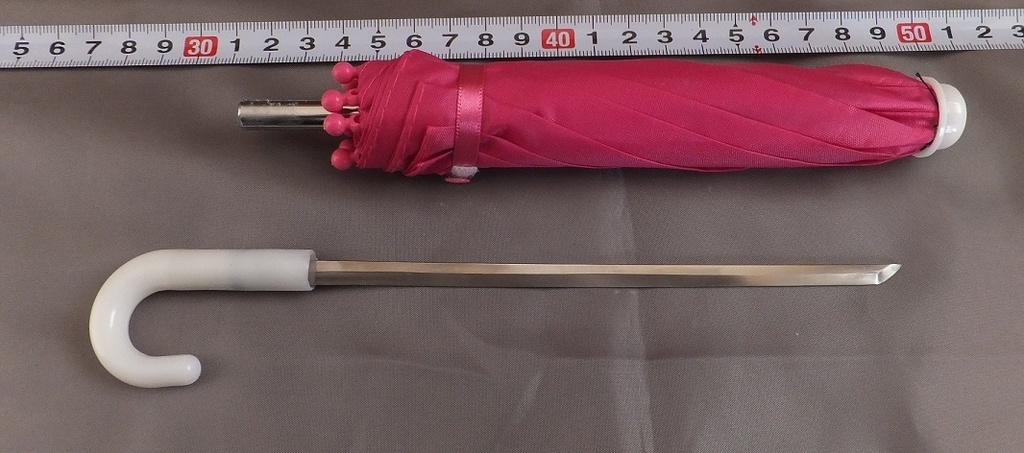 首の武器屋　1/3ｻｲｽﾞ　　カラフル仕込み傘