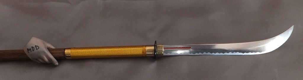 首の武器屋　1/3ｻｲｽﾞ　薙刀（廉価版）　ケヤキ