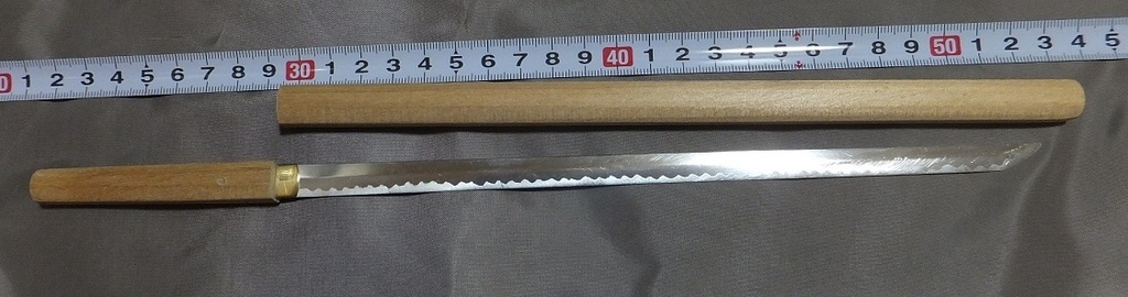 首の武器屋　1/3ｻｲｽﾞ　白鞘直刀　フルスクラッチ