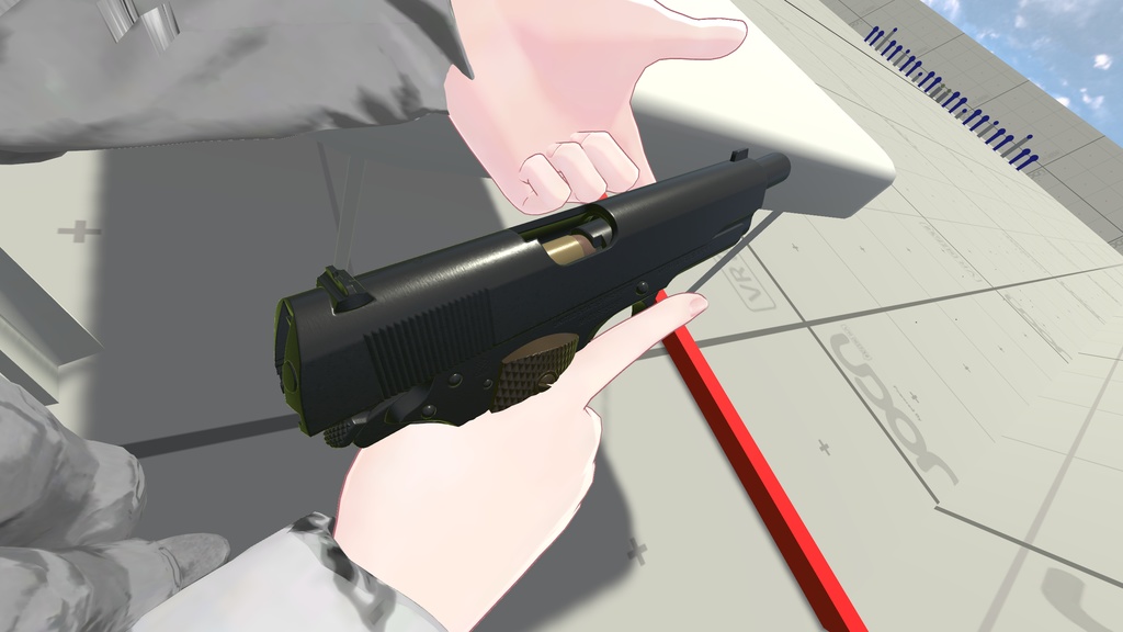 M1911A1(Ready to Shoot!)【ギミック付き3Dモデル】