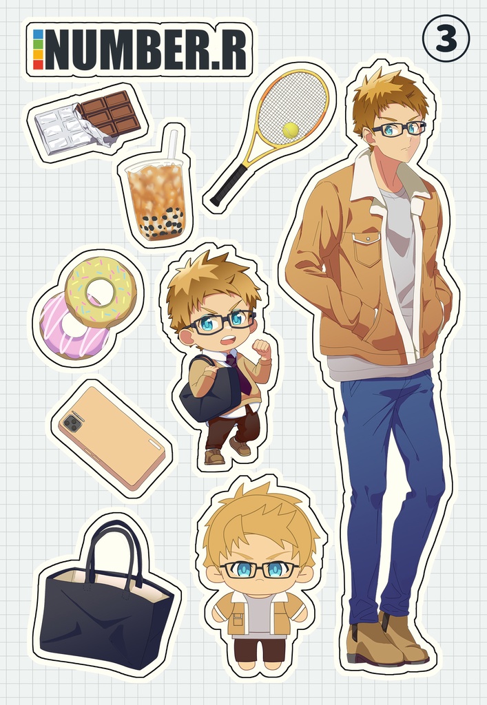 ハーフカットステッカー(クリア)