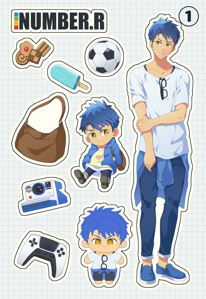 ハーフカットステッカー(クリア)