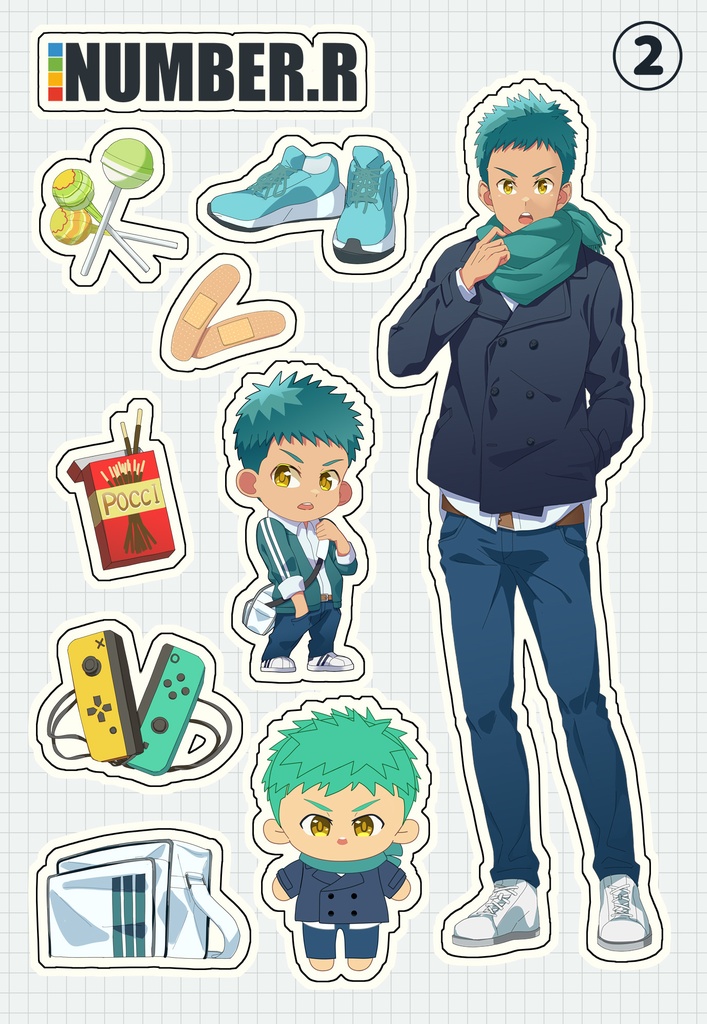 ハーフカットステッカー(クリア)