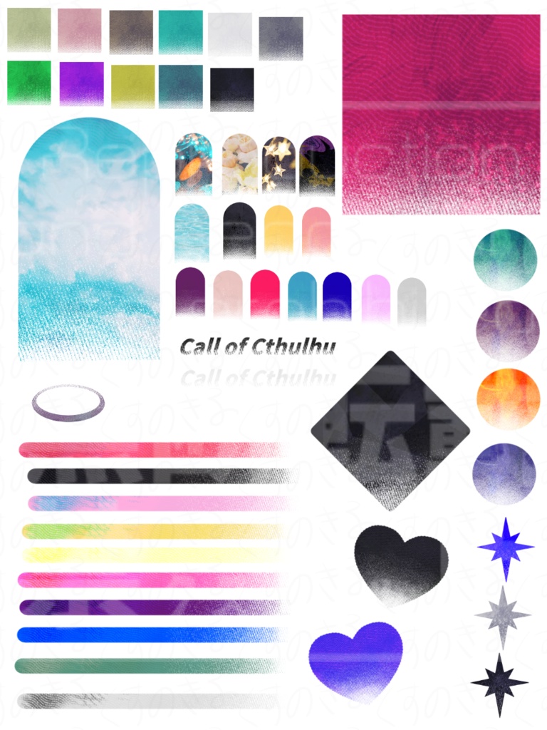 ココフォリア手書き素材まとめ10