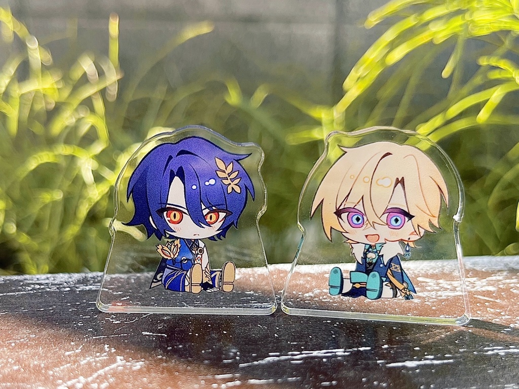 おすわりミニアクスタ(レイシオ&アベンチュリン)