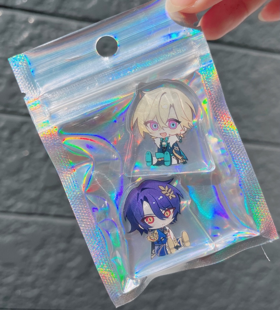 おすわりミニアクスタ(レイシオ&アベンチュリン)