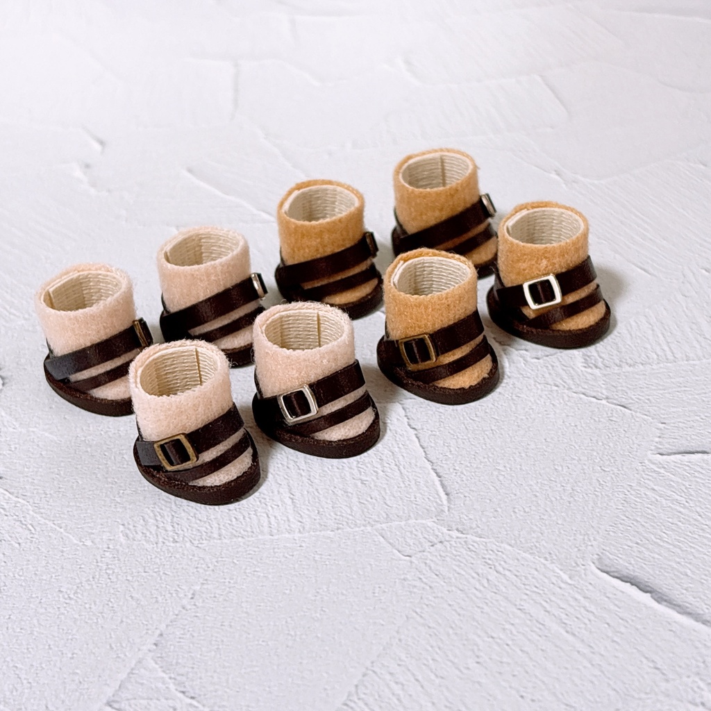 サンダル風ぬい靴(ダークブラウン)29日21時予定