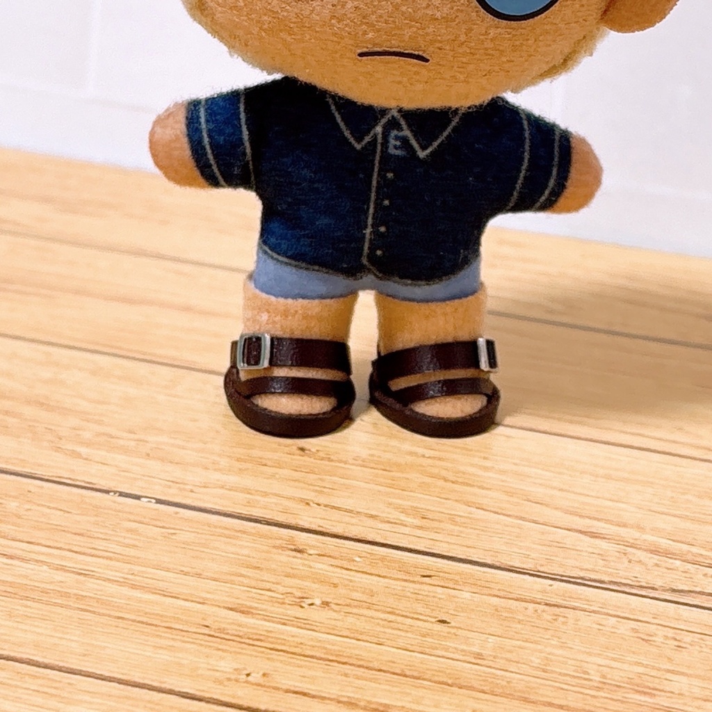 サンダル風ぬい靴(ダークブラウン)29日21時予定