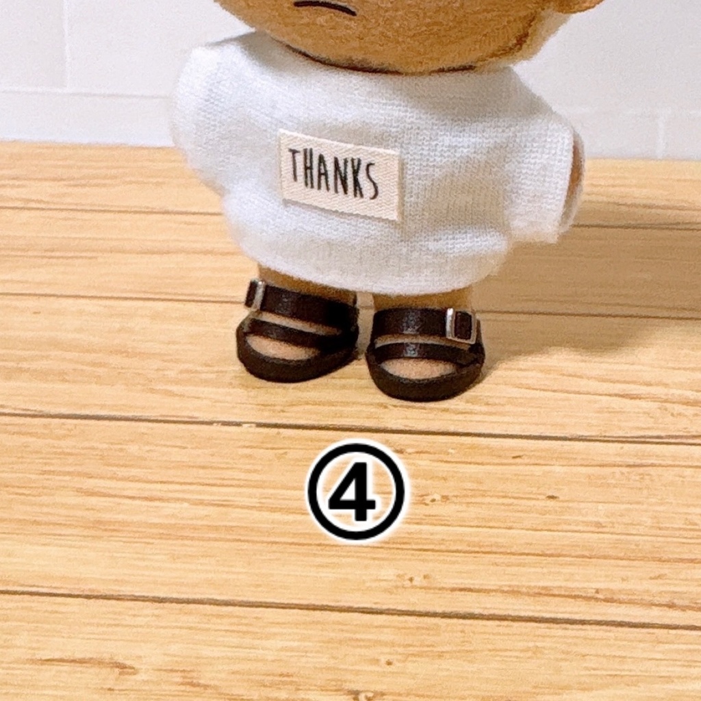 サンダル風ぬい靴(ダークブラウン)29日21時予定