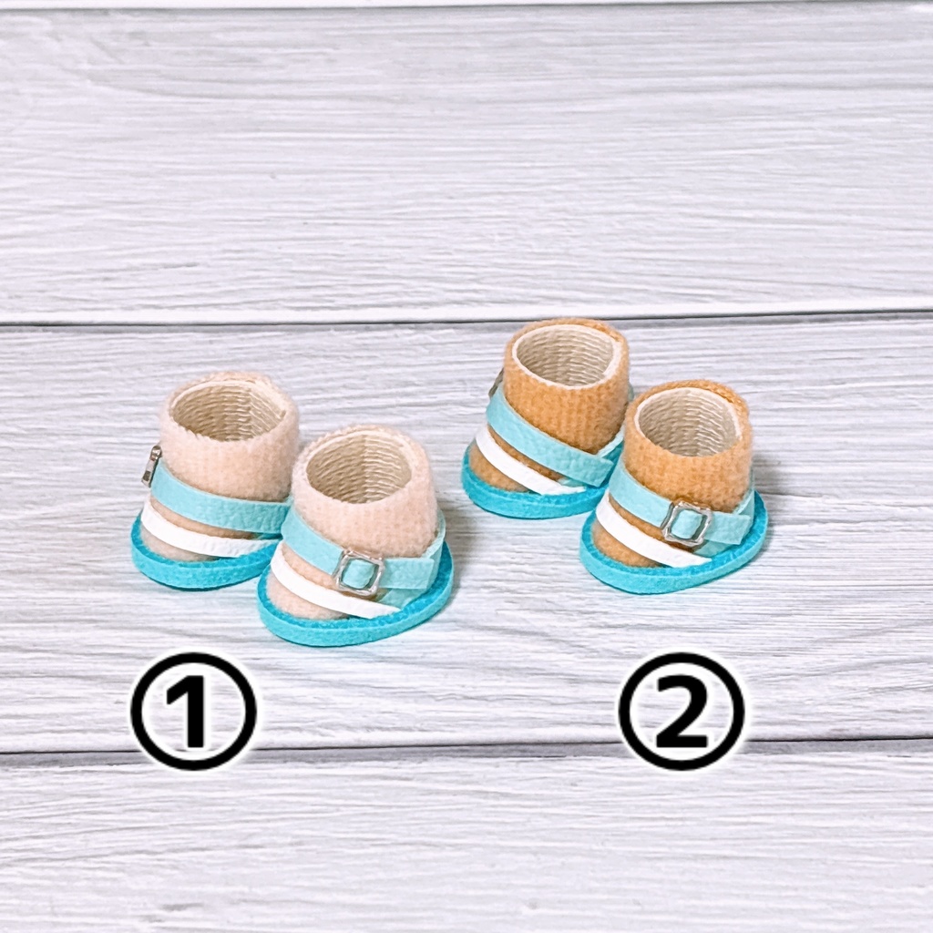 サンダル風ぬい靴(ライトブルー)29日21時予定