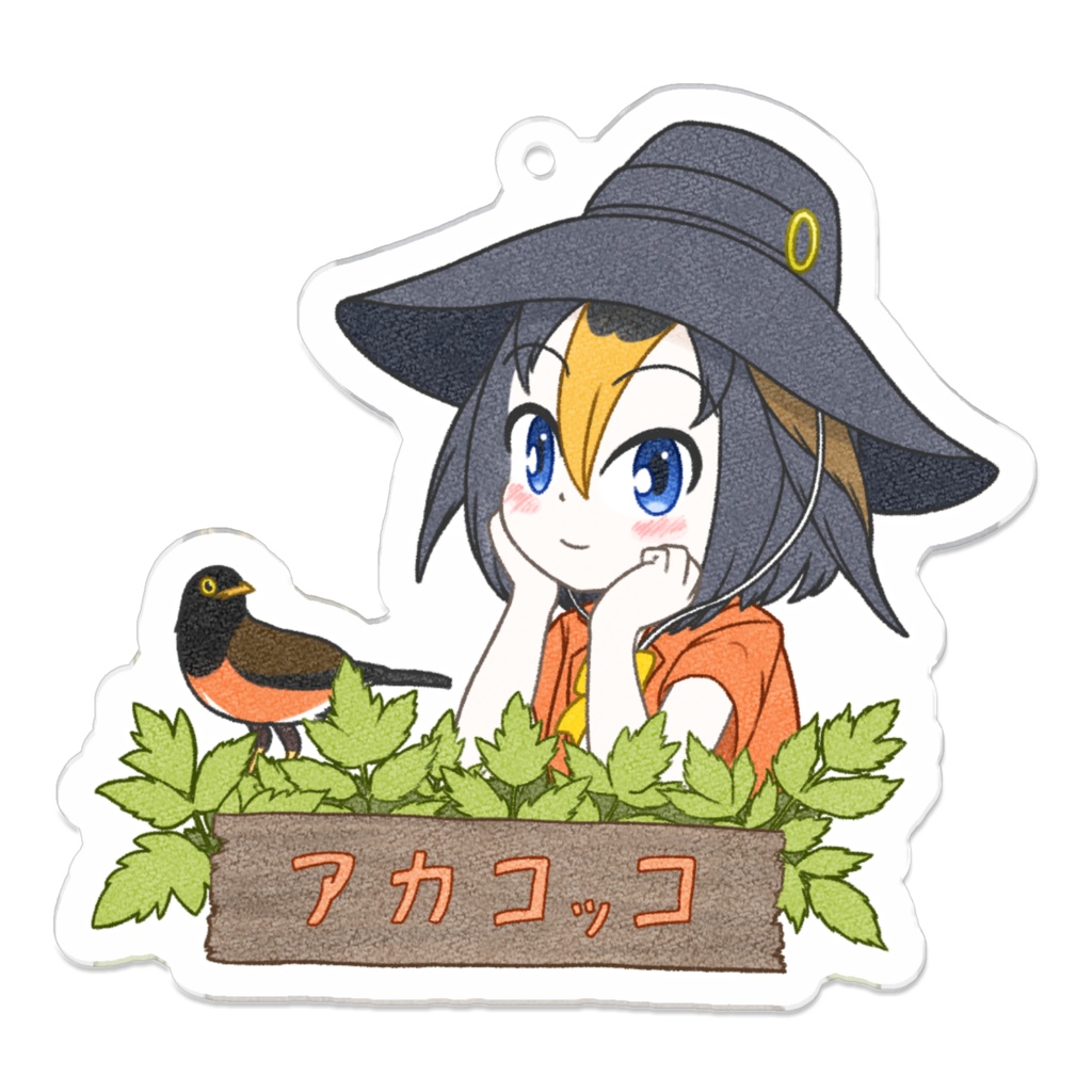 【オリフレ】アカコッコ　アクリルキーホルダー
