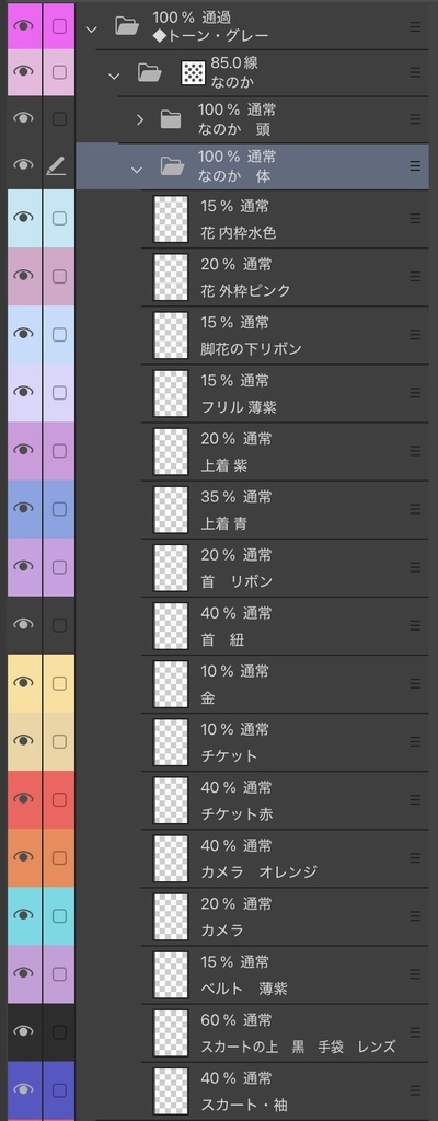 三月なのか CLIP STUDIO PAINT(クリスタ)用 トーン・グレー レイヤーセット