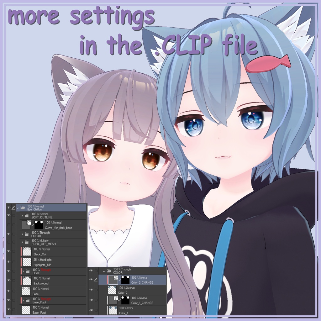 【5avatar対応】Sunset eyes texture for Komado Avatars