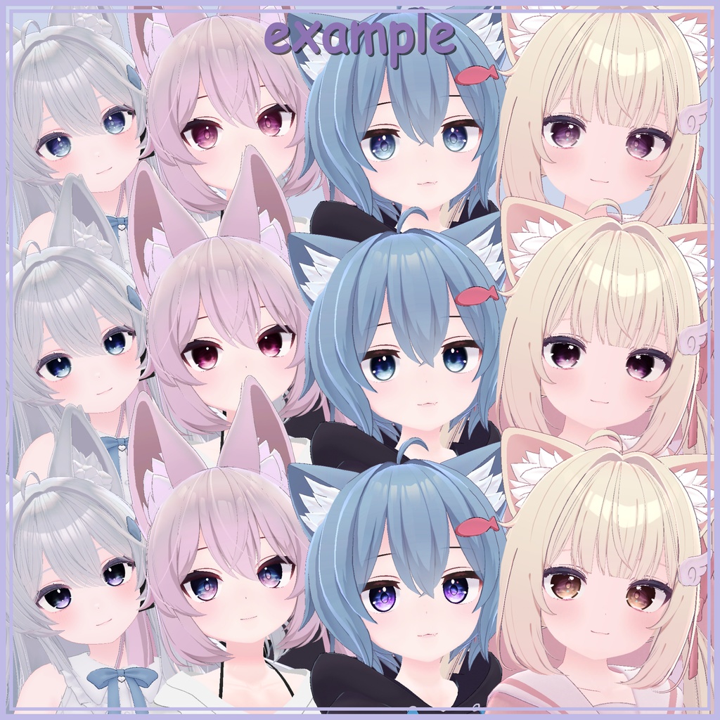 【5avatar対応】Sunset eyes texture for Komado Avatars