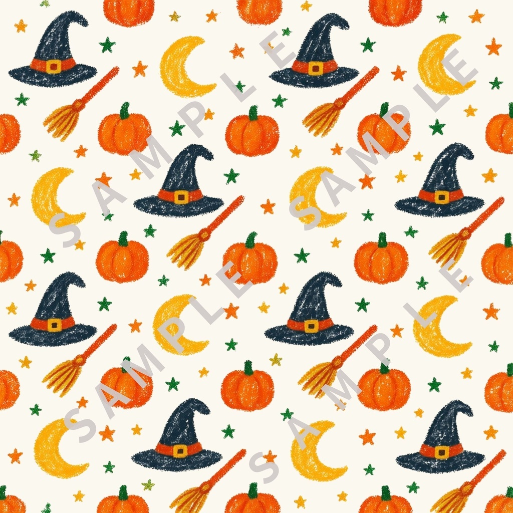 ハロウィン パステルマジック 5枚セット|デジタルペーパー 秋素材 背景