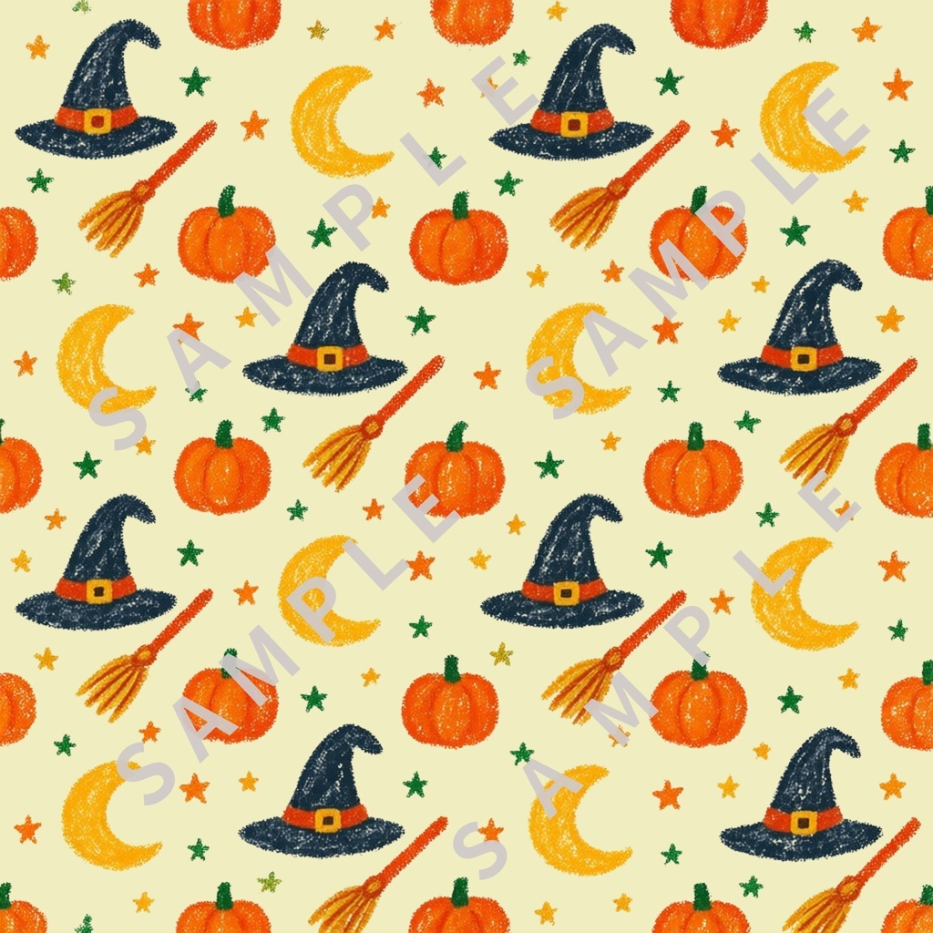 ハロウィン パステルマジック 5枚セット|デジタルペーパー 秋素材 背景