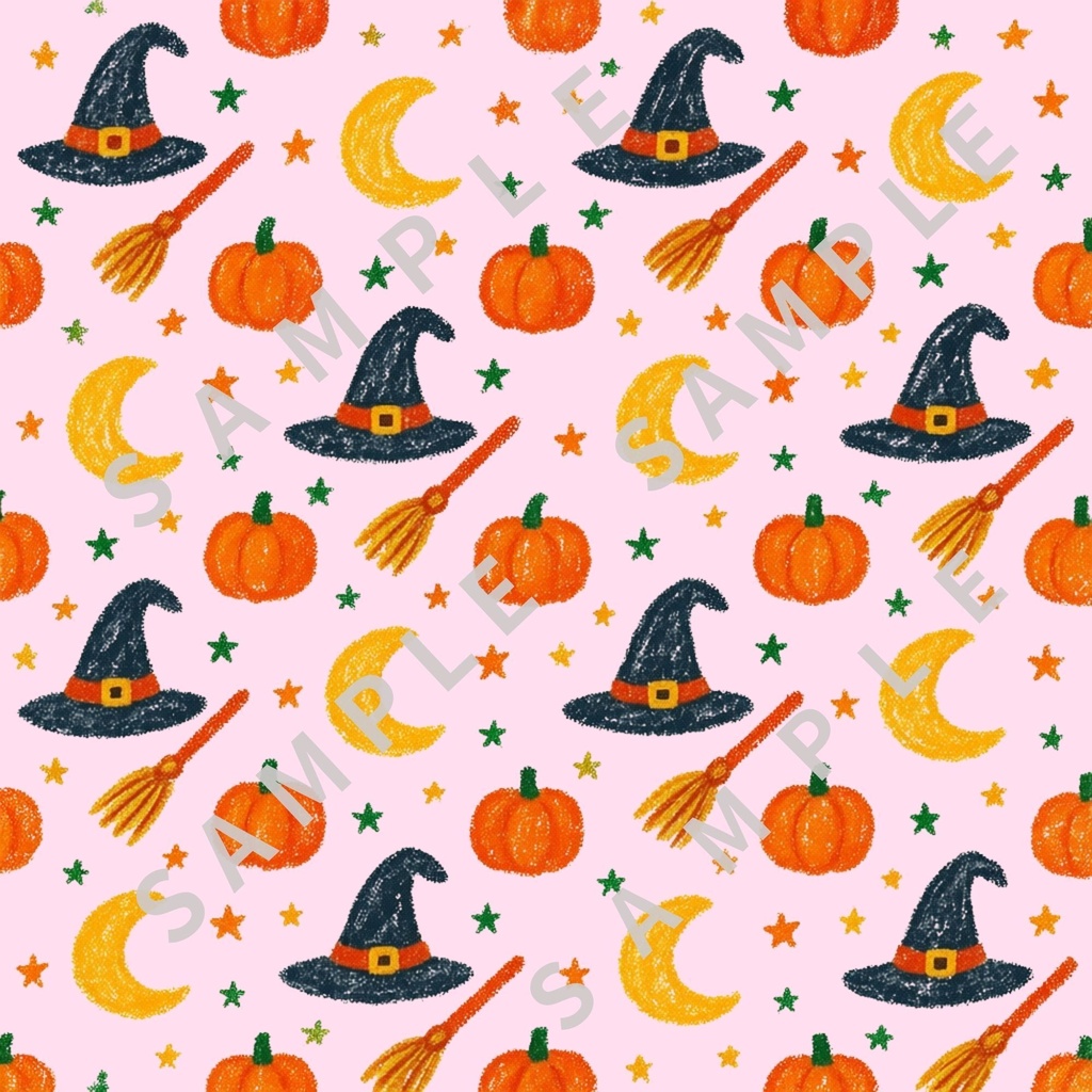 ハロウィン パステルマジック 5枚セット|デジタルペーパー 秋素材 背景
