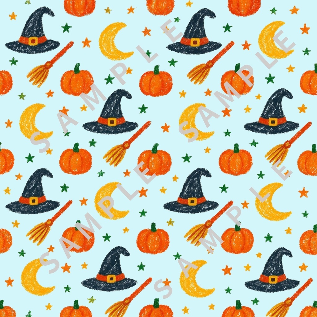 ハロウィン パステルマジック 5枚セット|デジタルペーパー 秋素材 背景
