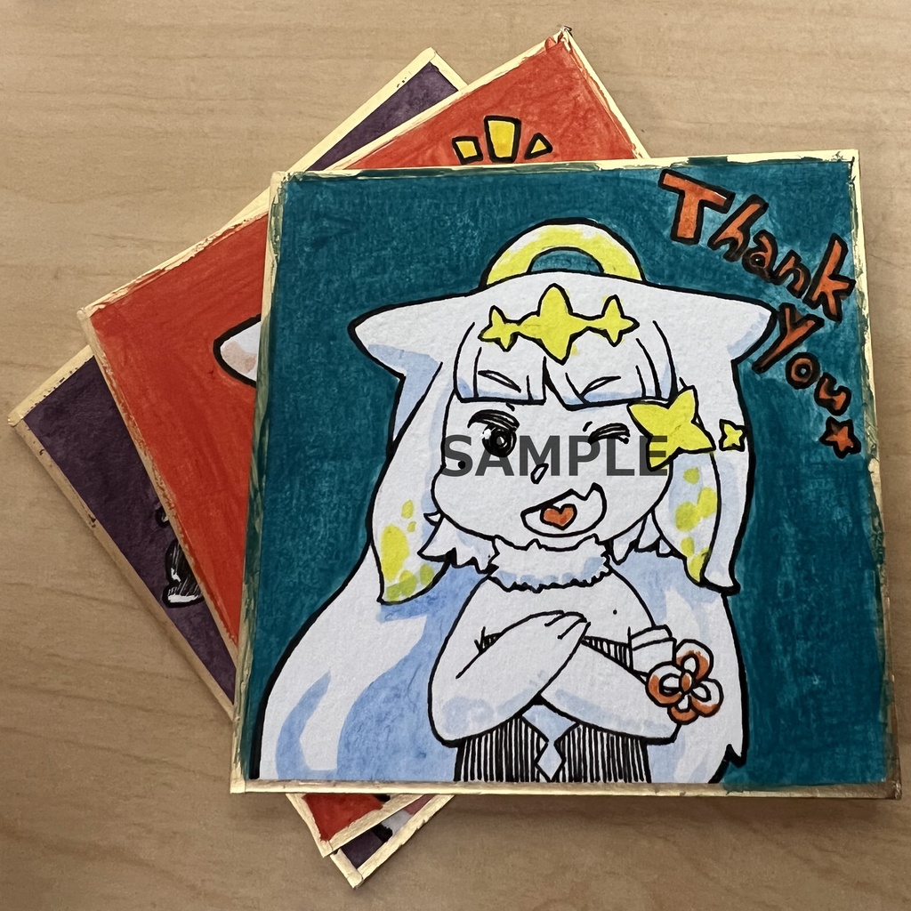 【同人】A4/クリアファイル(直筆ミニ色紙付き)