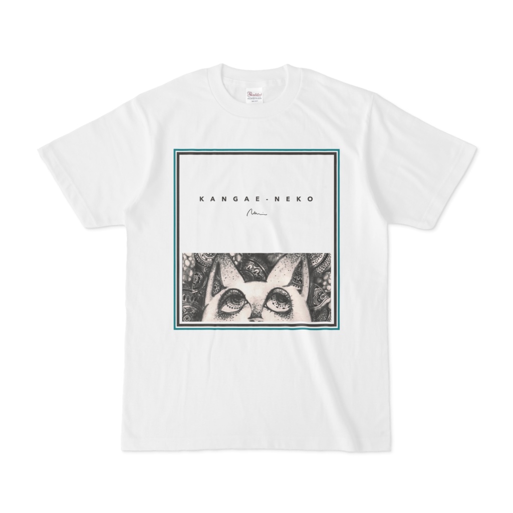 考え猫Tシャツ