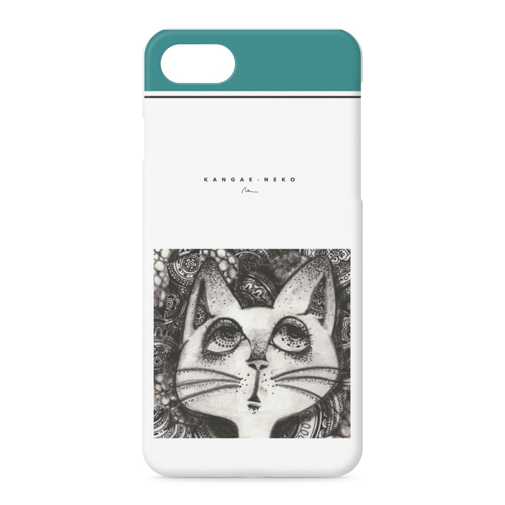 [考え猫]iphone8ケース