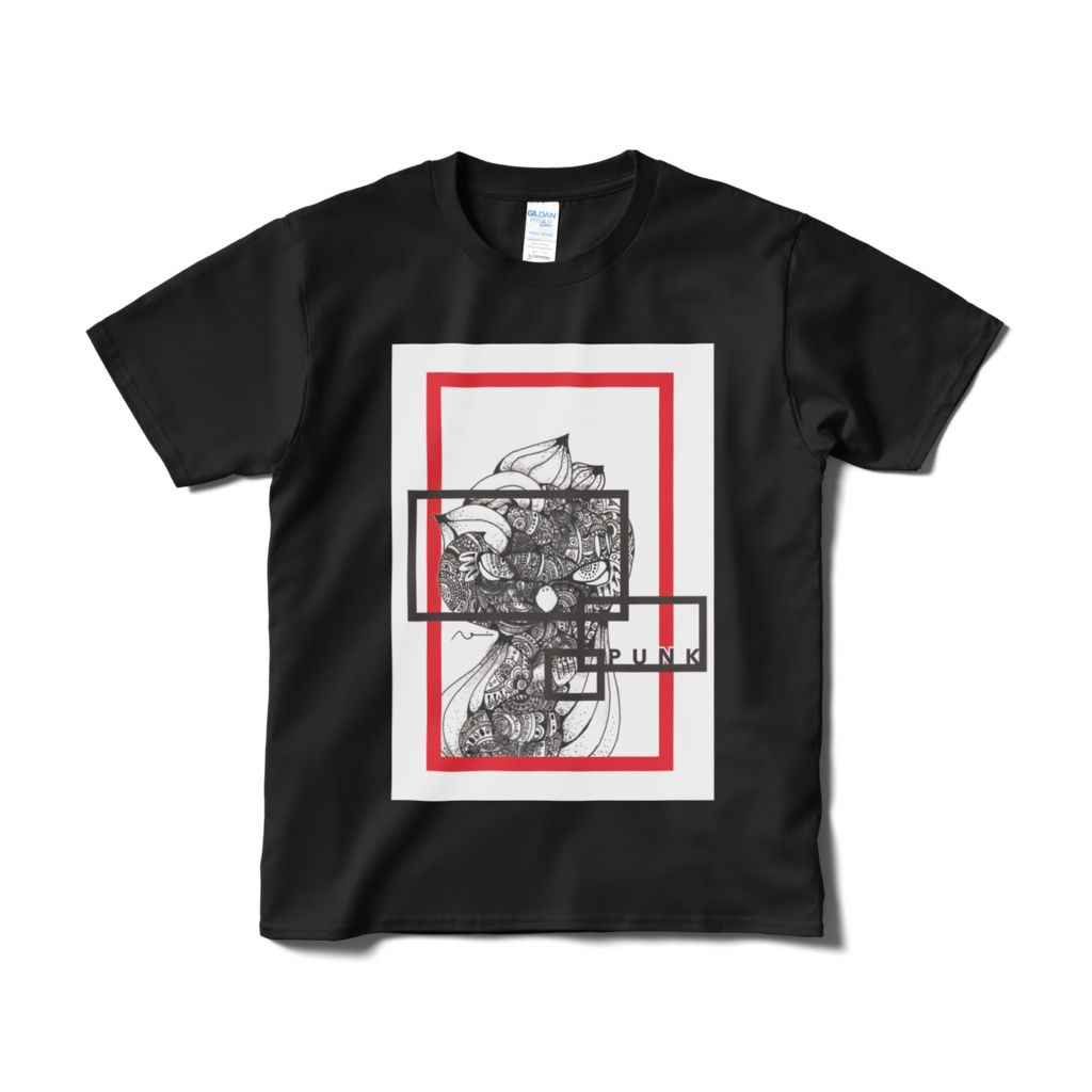 [PUNK]短納期/黒Tシャツ