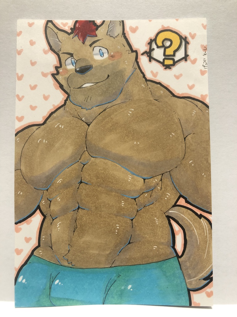 ポストカード 犬獣人