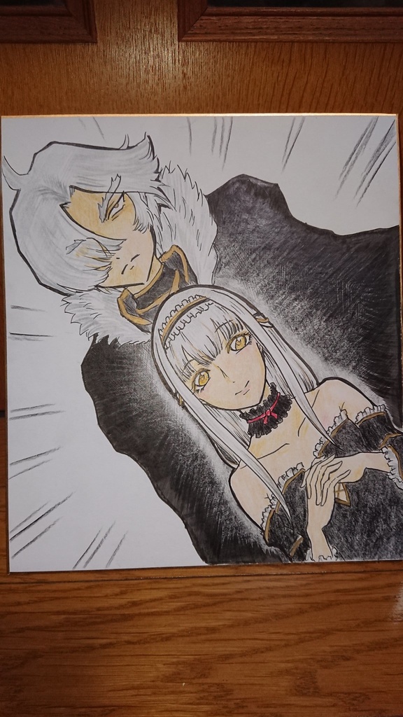 千年戦争アイギス リーリィ(と皇帝)色紙