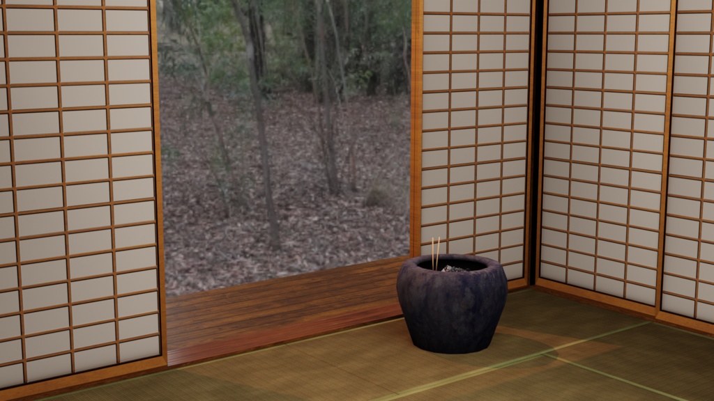 ローポリ火鉢