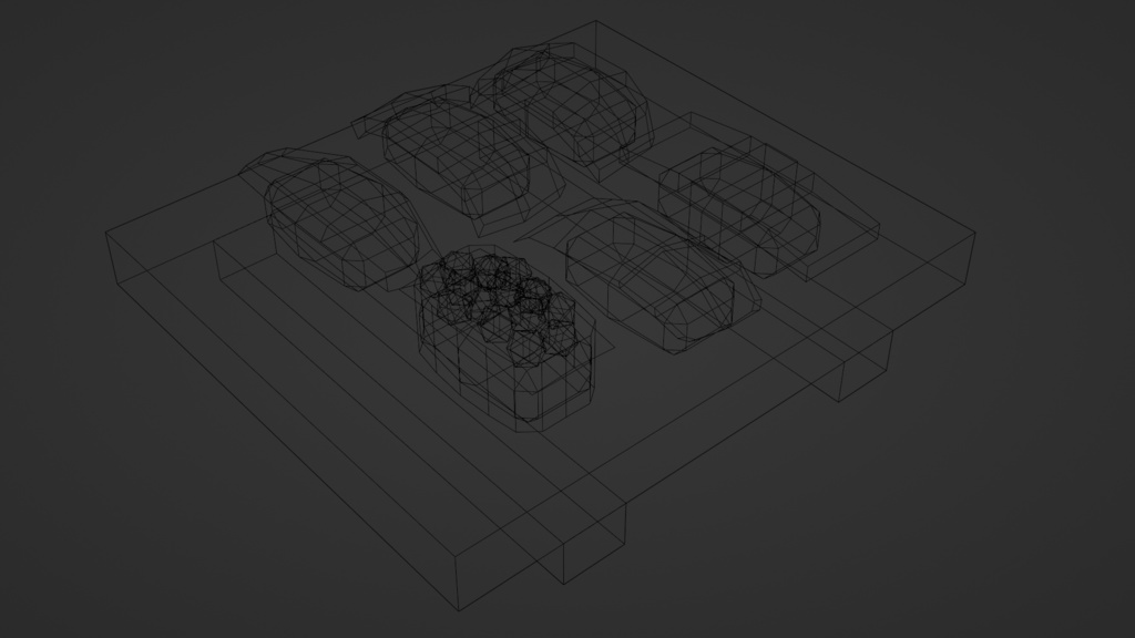 ローポリを感じさせないリアルな寿司