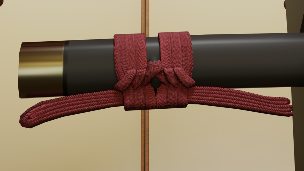 刀と刀掛け(武器アセットとしても使えます)